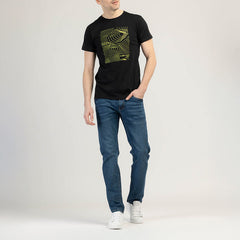 TRICOU BĂRBĂTEȘTI CU MÂNECĂ SCURTĂ DIN BUMBAC - WEARIX