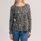 VIVA - TRICOU CU MÂNECĂ LUNGĂ, 100% BUMBAC, PENTRU DAMĂ