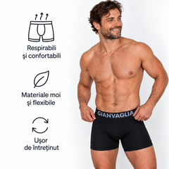 COTTONCORE™ – BOXERI BĂRBĂTEȘTI DIN BUMBAC 4+1 GRATIS