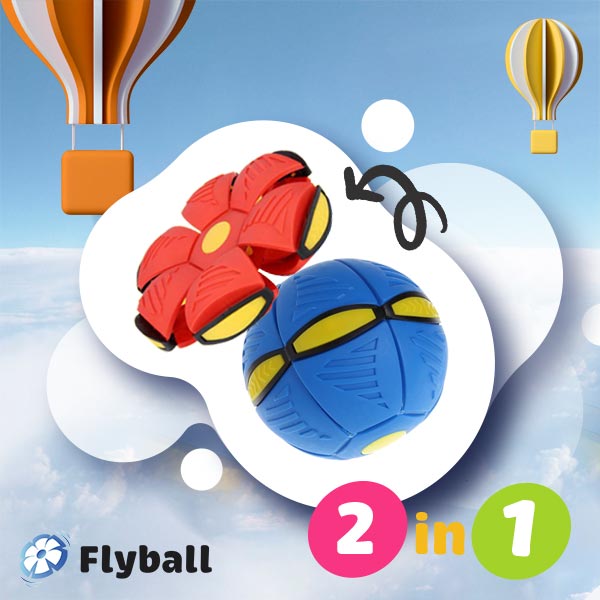 FLYBALL™ – MINGEA ZBURĂTOARE FRISBEE 1 + 1 GRATIS