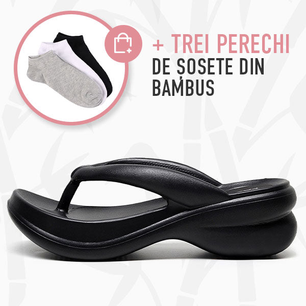 NEGRU + TREI PERECHIDE ȘOSETE DIN BAMBUS