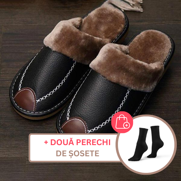 SNOOK® – PAPUCI DE CASĂ TERMICI DIN PIELE