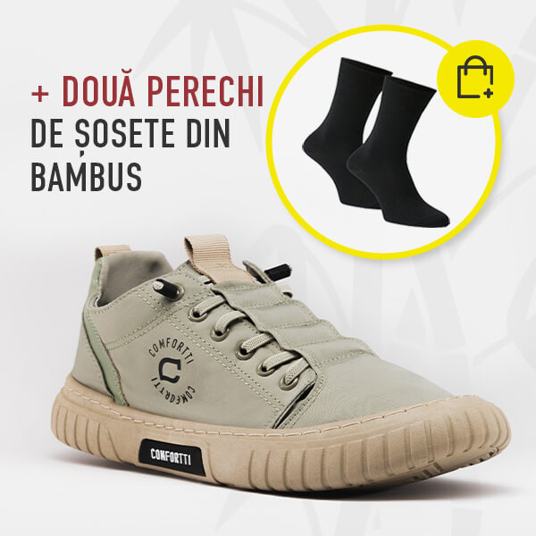VERDE + DOUĂ PERECHI DE ȘOSETE DIN BAMBUS