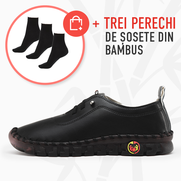 NEGRU + TREI PERECHIDE ȘOSETE DIN BAMBUS