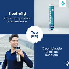 Electroliți – comprimate efervescente, 20 de comprimate efervescente