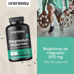 Bisglicinat de magneziu 300 mg, 180 de capsule
