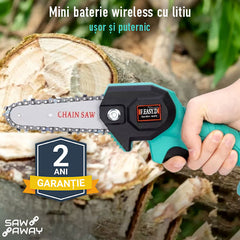 SAWAWAY™ – FIERĂSTRĂU MANUAL CU ACUMULATOR