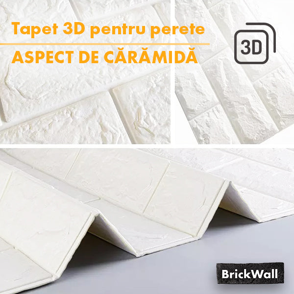BRICKWALL® – TAPET AUTOADEZIV 3D (77 cm x 70 cm)