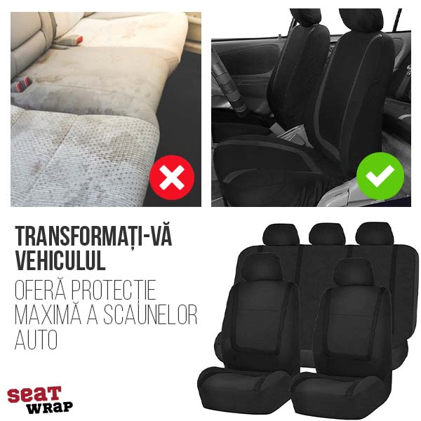 SEATWRAP® – HUSE UNIVERSALE PENTRU MAȘINĂ