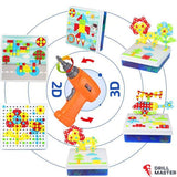 DRILLMASTER® - SET EDUCATIV PENTRU COPII DIY CU BORMAȘINĂ PE BATERII